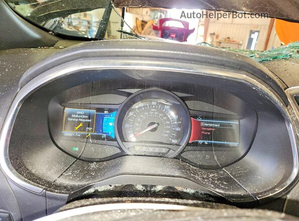 2FMPK4AP3KBC61308 2019 FORD EDGE Black Вид щитка приладів