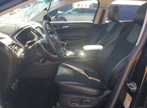 2FMPK4AP4GBB15393 2016 FORD EDGE Black წინა სალონის ხედი