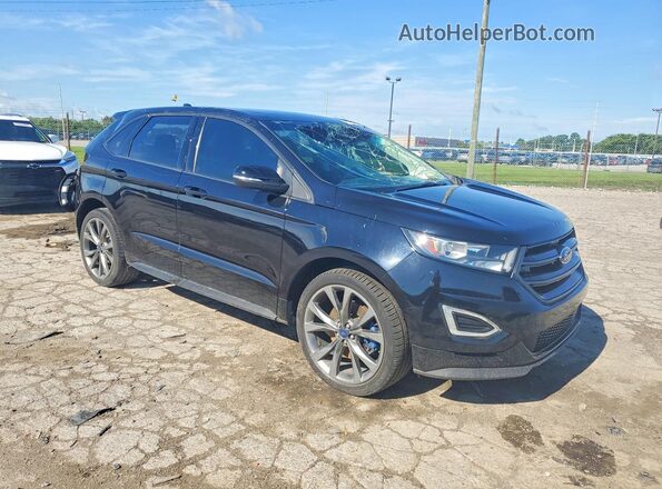 2FMPK4AP4GBB15393 2016 FORD EDGE Black წინა მარჯვენა