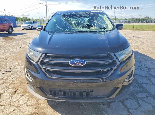 2FMPK4AP4GBB15393 2016 FORD EDGE Black წინა ხედი