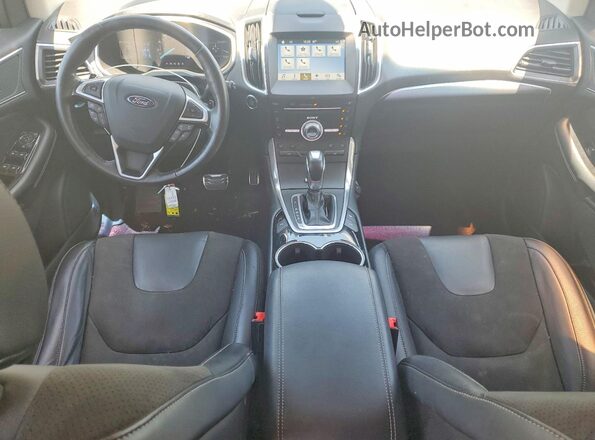 2FMPK4AP4HBB72789 2017 FORD EDGE Black Вид панелі приладів