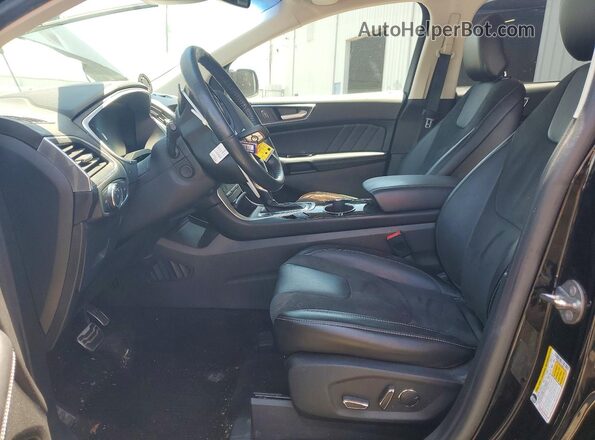 2FMPK4AP4HBB72789 2017 FORD EDGE Black Вид салону спереду