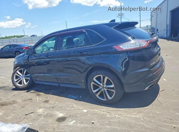 2FMPK4AP4HBB72789 2017 FORD EDGE Black Задня ліва чверть