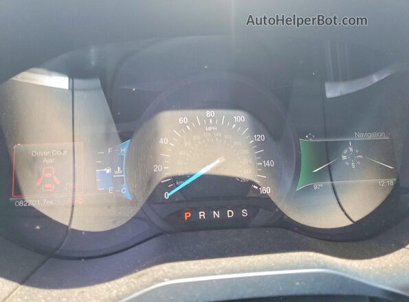 2FMPK4AP4HBB72789 2017 FORD EDGE Black Вид щитка приладів