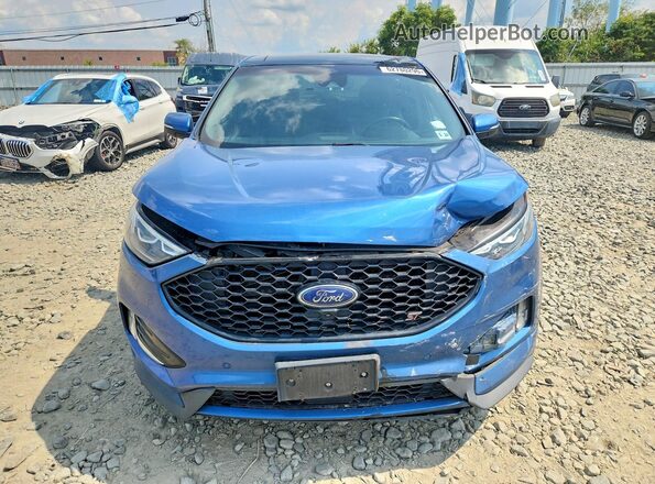 2FMPK4AP4KBB52050 2019 FORD EDGE Синий Вид спереди