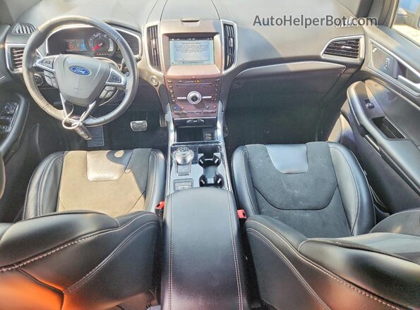 2FMPK4AP4KBB52050 2019 FORD EDGE Синий Вид панели приборов
