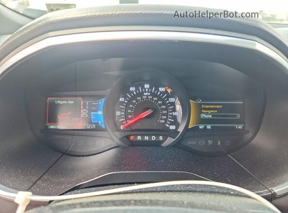 2FMPK4AP4KBB52050 2019 FORD EDGE Синий Вид щитка приборов