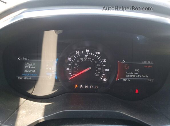 2FMPK4AP4LBB03982 2020 FORD EDGE Red ხელსაწყოთა პანელის ხედი