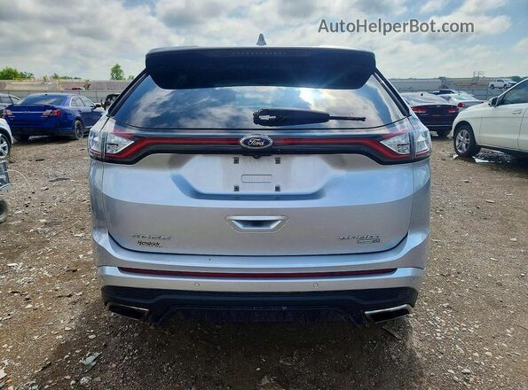 2FMPK4AP5HBB06154 2017 FORD EDGE Серебряный Вид сзади