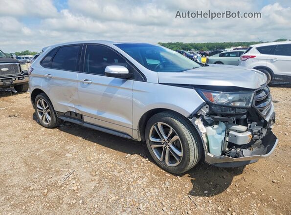 2FMPK4AP5HBB06154 2017 FORD EDGE Серебряный Передняя правая четверть