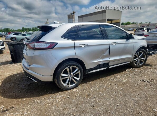 2FMPK4AP5HBB06154 2017 FORD EDGE Серебряный Задняя правая четверть