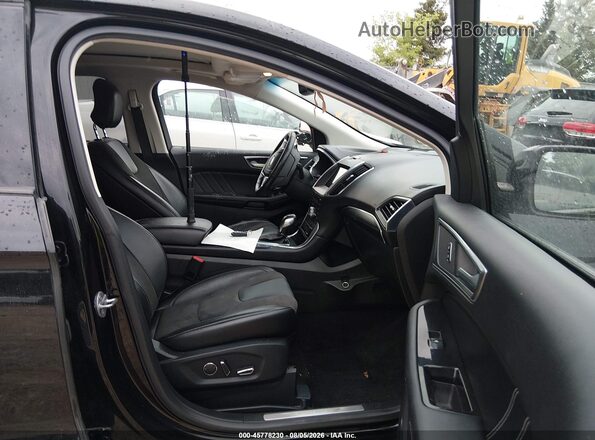 2FMPK4AP5JBB00750 2018 FORD EDGE White Вид салону спереду