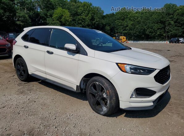 2FMPK4AP5KBB99622 2019 FORD EDGE White Передня права чверть