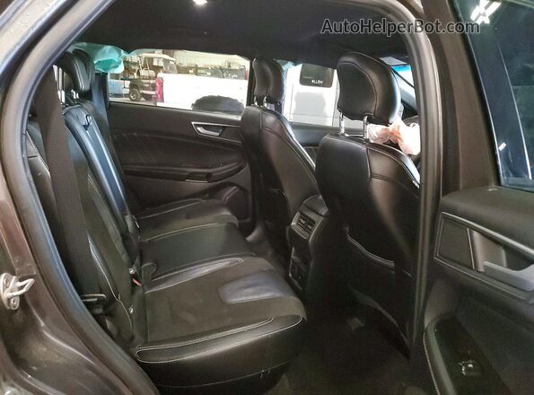 2FMPK4AP5KBC10960 2019 FORD EDGE Gray უკანა სალონის ხედი