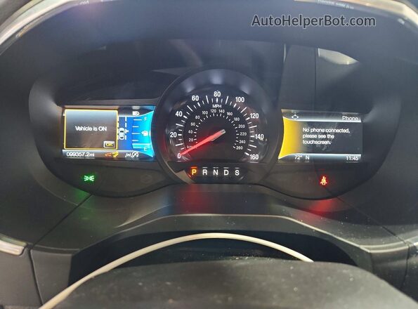 2FMPK4AP5KBC15690 2019 FORD EDGE Gray Instrument cluster view