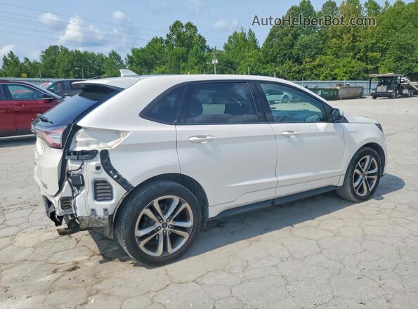 2FMPK4AP6JBB37709 2018 FORD EDGE White Trasero derecho