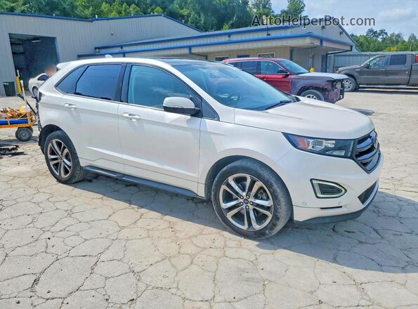 2FMPK4AP6JBB37709 2018 FORD EDGE White Delantero derecho