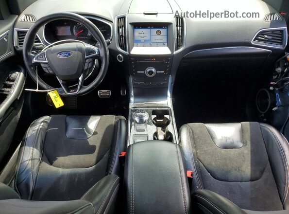 2FMPK4AP6KBB92937 2019 FORD EDGE Blue Вид панелі приладів