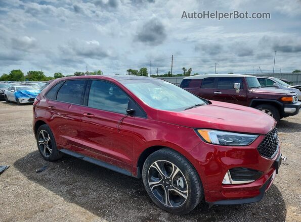 2FMPK4AP6KBC20896 2019 FORD EDGE Red Առջևի աջ