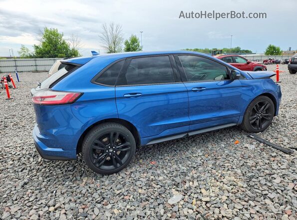 2FMPK4AP6LBA37628 2020 FORD EDGE Blue Tył prawy