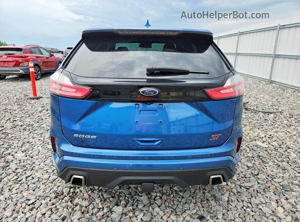 2FMPK4AP6LBA37628 2020 FORD EDGE Blue Widok z tyłu