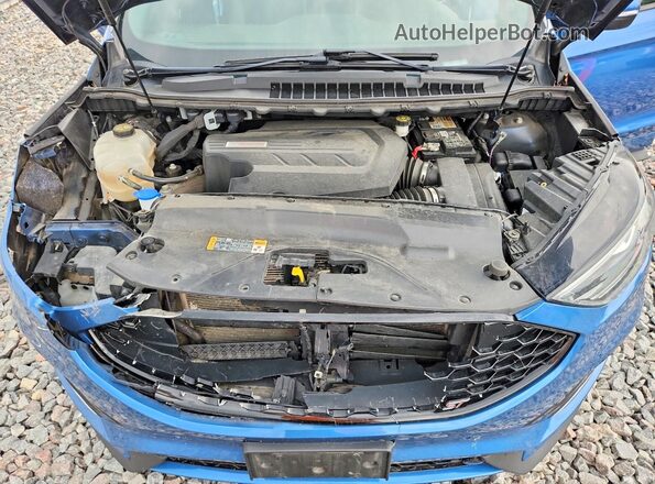 2FMPK4AP6LBA37628 2020 FORD EDGE Blue Widok komory silnika