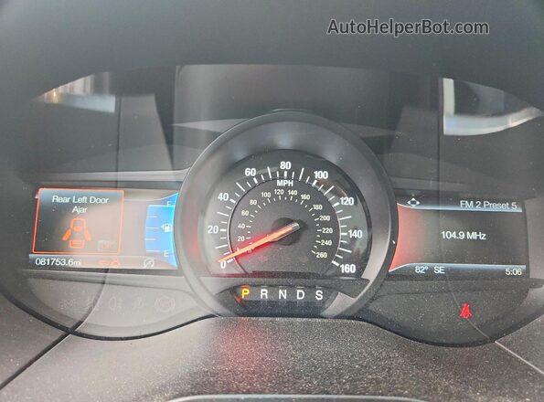 2FMPK4AP6LBA37628 2020 FORD EDGE Blue Widok zestawu wskaźników