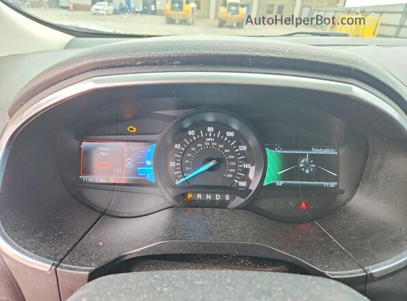 2FMPK4AP7GBB00192 2016 FORD EDGE Коричневый Вид щитка приборов
