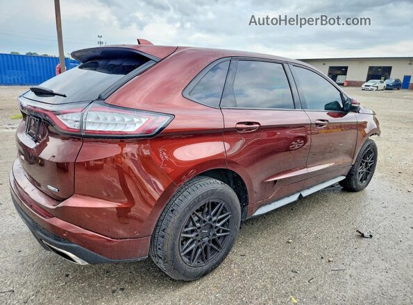 2FMPK4AP7GBB00192 2016 FORD EDGE Коричневый Задняя правая четверть