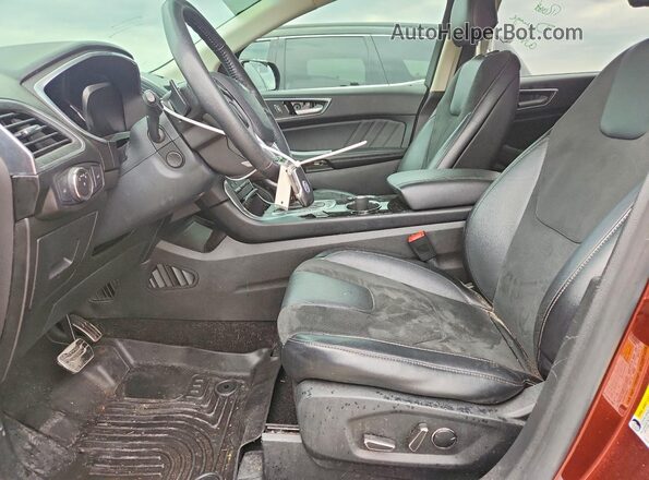 2FMPK4AP7GBB00192 2016 FORD EDGE Коричневый Вид салона спереди
