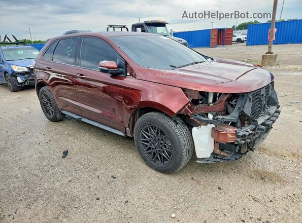 2FMPK4AP7GBB00192 2016 FORD EDGE Коричневый Передняя правая четверть