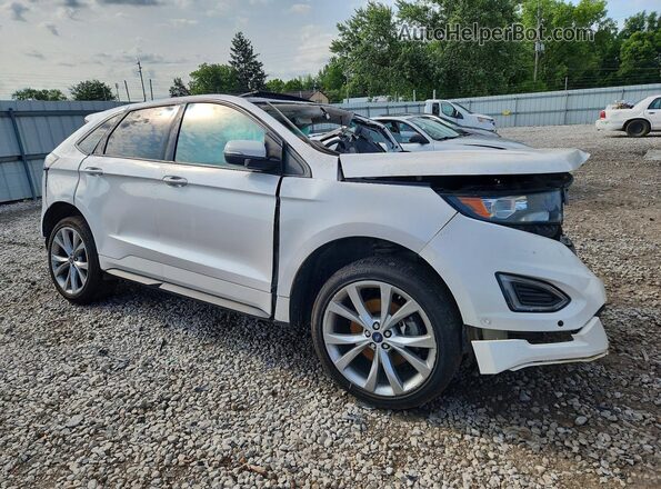 2FMPK4AP7GBC50805 2016 FORD EDGE White Delantero derecho