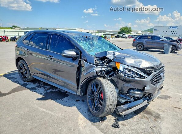 2FMPK4AP7KBB52771 2019 FORD EDGE Gray Przód prawy