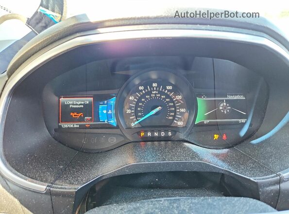 2FMPK4AP8GBB82188 2016 FORD EDGE Blue Вид щитка приладів
