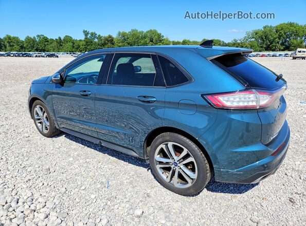 2FMPK4AP8GBB82188 2016 FORD EDGE Blue Задня ліва чверть