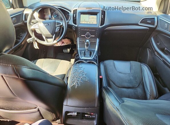2FMPK4AP8GBB82188 2016 FORD EDGE Blue Вид панелі приладів