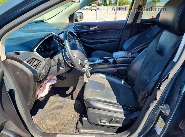 2FMPK4AP8GBB82188 2016 FORD EDGE Blue Вид салону спереду