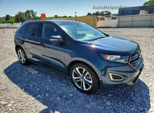 2FMPK4AP8GBB82188 2016 FORD EDGE Blue Передня права чверть