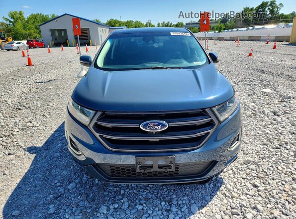 2FMPK4AP8GBB82188 2016 FORD EDGE Blue Вид спереду