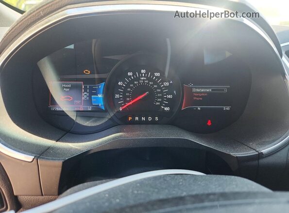 2FMPK4AP8LBA17672 2020 FORD EDGE Черный Вид щитка приборов