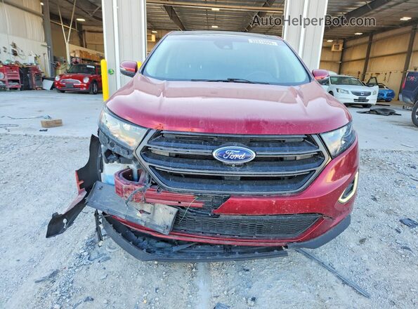 2FMPK4AP9HBB56247 2017 FORD EDGE Maroon Front view