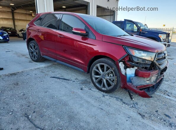 2FMPK4AP9HBB56247 2017 FORD EDGE Maroon Front right