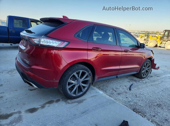 2FMPK4AP9HBB56247 2017 FORD EDGE Maroon Rear right