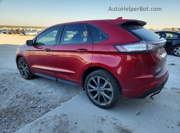 2FMPK4AP9HBB56247 2017 FORD EDGE Maroon Rear left