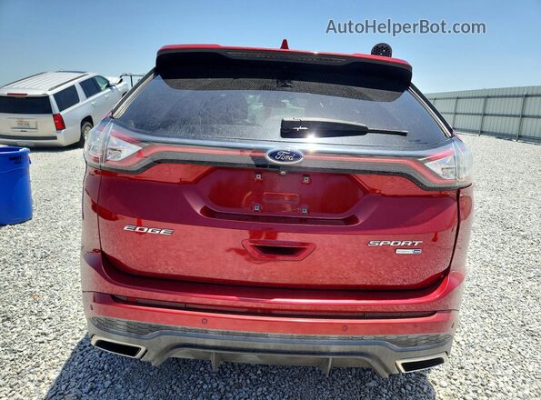 2FMPK4AP9HBC01509 2017 FORD EDGE Red Հետևի տեսք