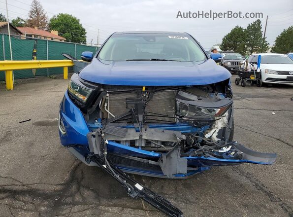 2FMPK4AP9JBB86306 2018 FORD EDGE Blue Vista frontal