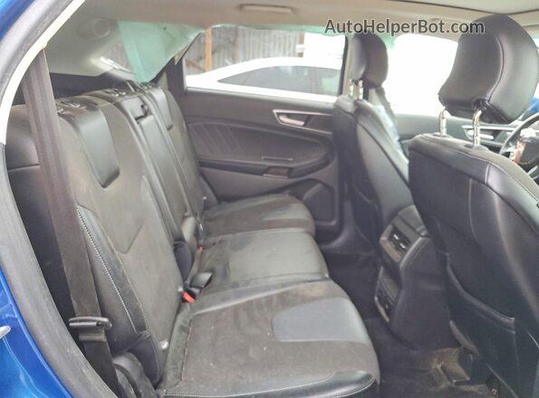 2FMPK4AP9JBB86306 2018 FORD EDGE Blue Vista de los asientos traseros