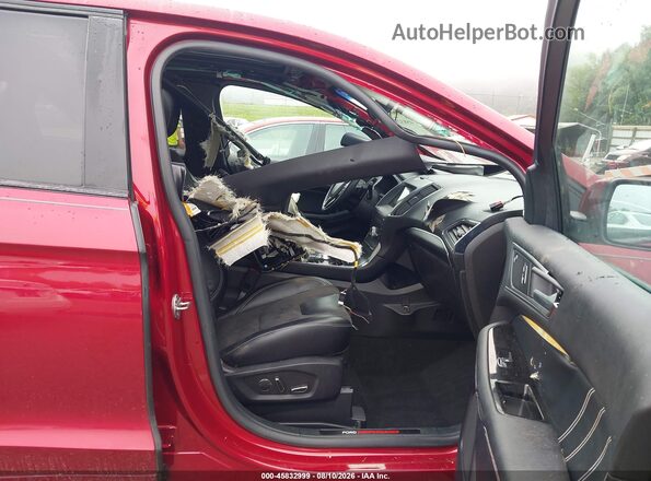 2FMPK4AP9KBB92057 2019 FORD EDGE Красный Вид салона спереди