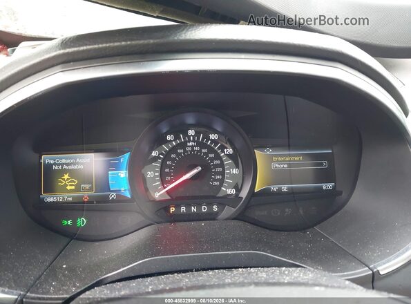 2FMPK4AP9KBB92057 2019 FORD EDGE Красный Вид задних сидений