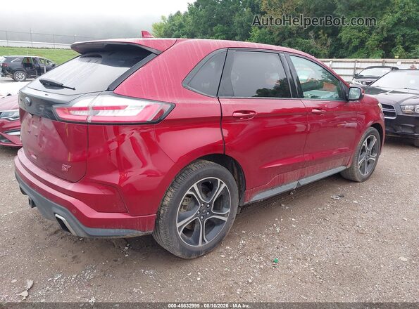 2FMPK4AP9KBB92057 2019 FORD EDGE Красный Задняя правая четверть
